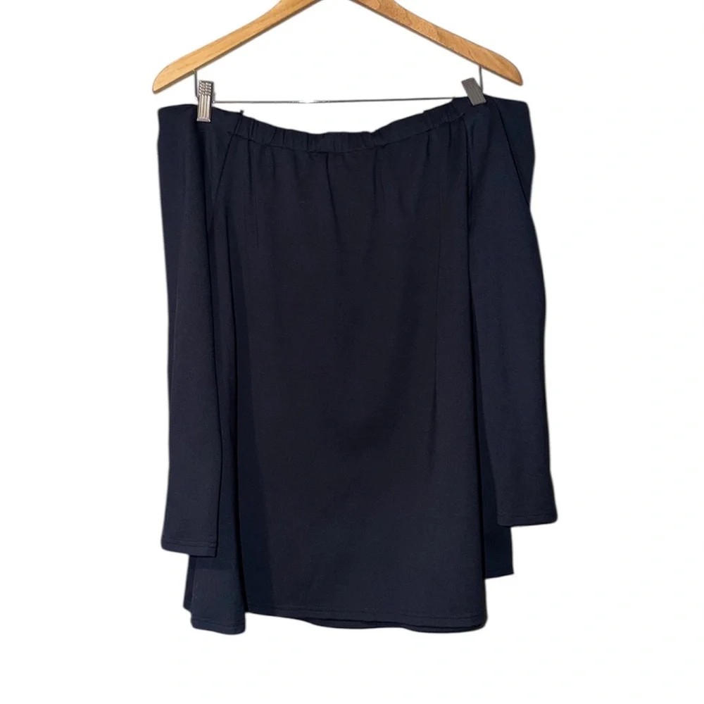 Tuckernuck Miranda Off Shoulder Top In Navy Blue Size XL - Picture 3 of 6
